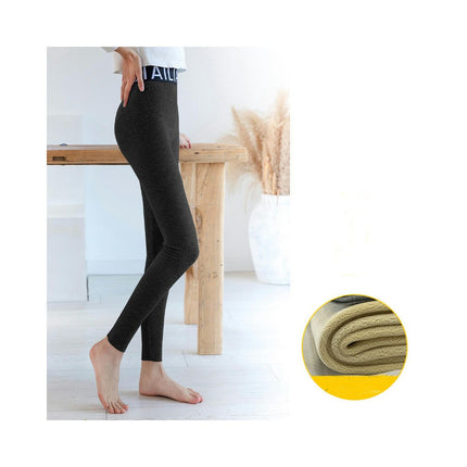 Winter Imitation Sheep Fleece Lined Leggings for Women,High Waist Stretchy Thick Cashmere Warm Leggings