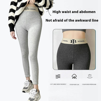 Women Winter Warm Leggings Fleece Lined Stretchy Soft Thermal Sherpa Pants High Waist Tights-A1