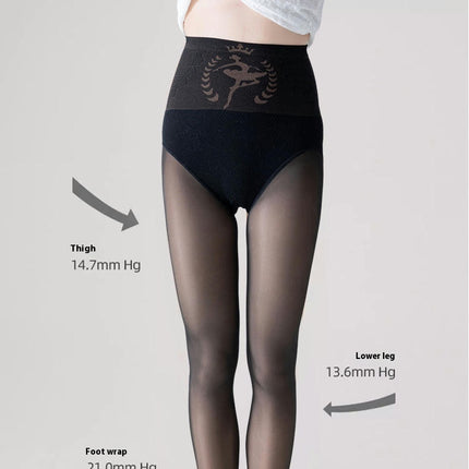 Winter Warm Tights for Women Fleece Lined Tights Faux Transparent Leggings Pantyhose