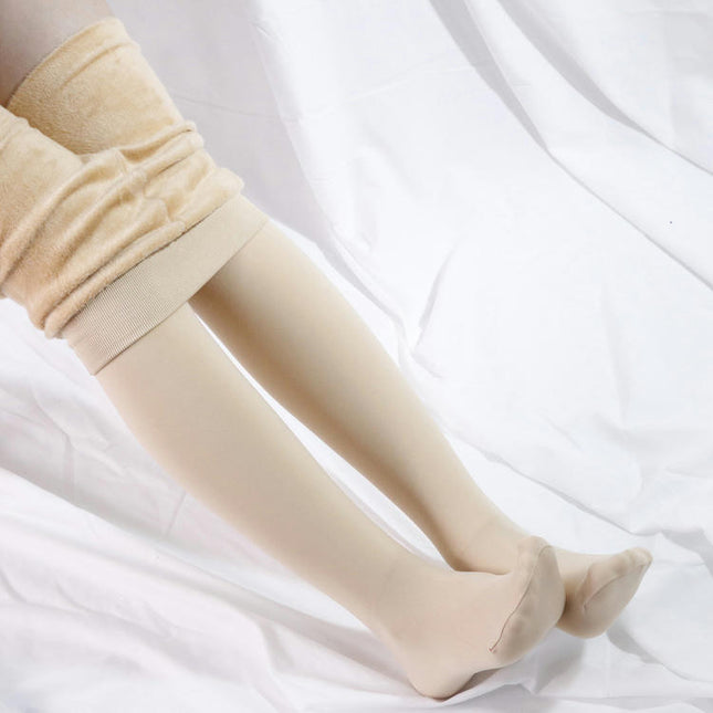 220g Warmth Tights for Women Fleece Lined Tights High Waist Opaque Thermal Tights