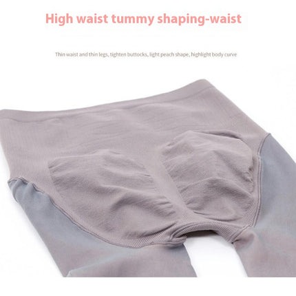 Women's Spring and Autumn Thin High Waist Skin-Transparent Leggings