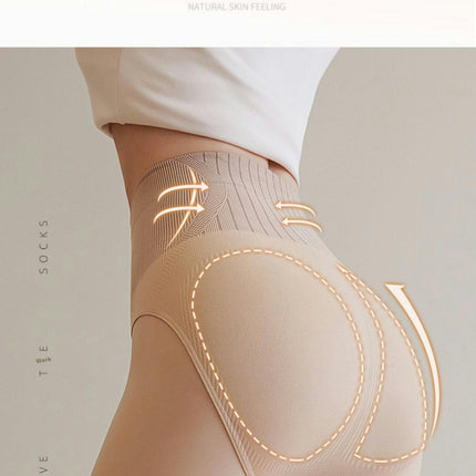 Natural Nude Leggings Autumn and Winter Women's High Waist Plus Velvet Pantyhose