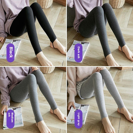 Lined Plush Leggings Women's Winter Leggings High Waist Opaque Warm Leggings