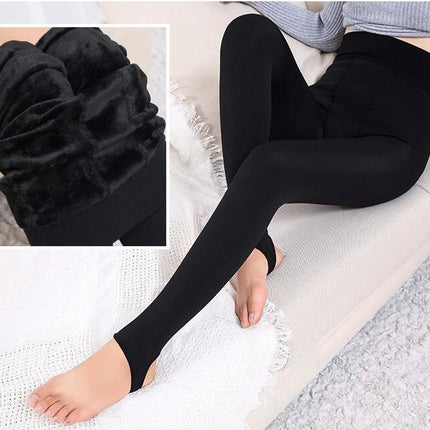 Women's Winter Thermal Fleece Lined Tights High Waist Stretch Thick Thermal Tights