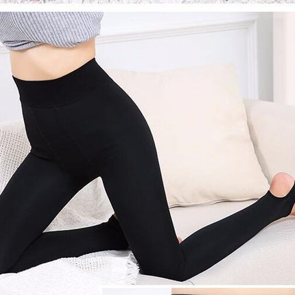 Women's Winter Thermal Fleece Lined Tights High Waist Stretch Thick Thermal Tights