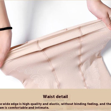 Women's Lined Fleece Warm Leggings - Double Layer Elastic Fake Transparent Leggings