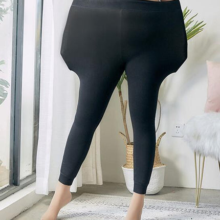 Plus Size Fleece Lined Tights,Winter Warm Leggings for Women,Thick Thermal Pants