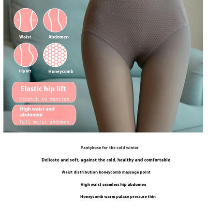 Women's Fleece Lined Tights Warm Pantyhose Leggings Opaque Winter Super High Waist Thick Tights