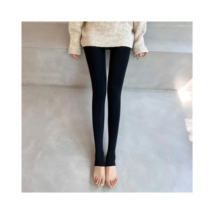 Fleece Lined Tights for Women Thermal Pantyhose Winter Warm Tights High Waisted Thick Leggings