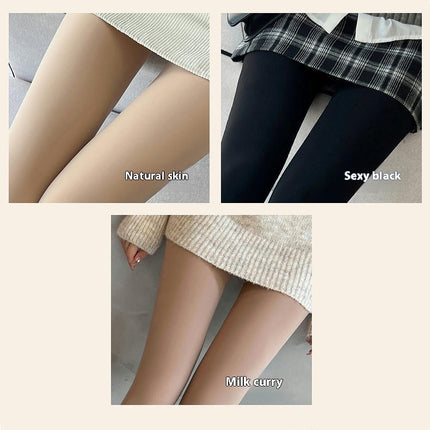 Fleece Lined Tights for Women Thermal Pantyhose Winter Warm Tights High Waisted Thick Leggings