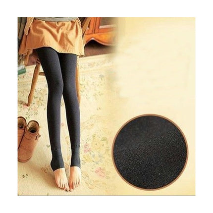 Women's Fleece Lined Colorful Cotton Leggings - High Waist Tummy Control Warm Yoga Pants Winter