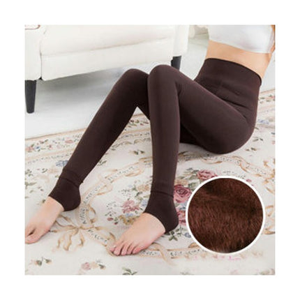 Women's Ankle Length Skinny Pants Fleece Lined Soft High Waist Stretch Skinny Pants