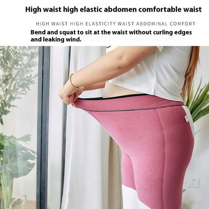 Women's Winter Plus Size Leggings Knee Warm Plus Fleece Thick Leggings