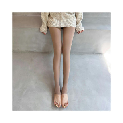 Women Winter Leggings Anti-snagging Fake Transparent Flesh Nude Feeling Realistic Stockings