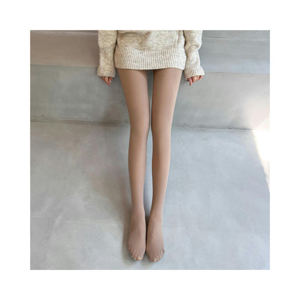 Women Winter Leggings Anti-snagging Fake Transparent Flesh Nude Feeling Realistic Stockings