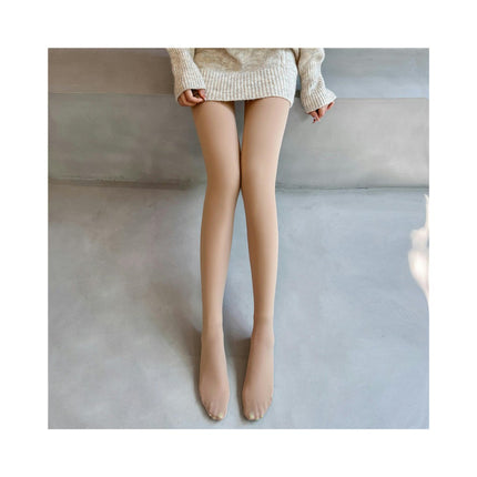 Women Winter Leggings Anti-snagging Fake Transparent Flesh Nude Feeling Realistic Stockings