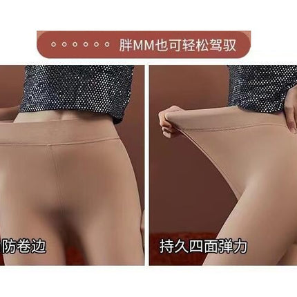 Women Winter Leggings Anti-snagging Fake Transparent Flesh Nude Feeling Realistic Stockings