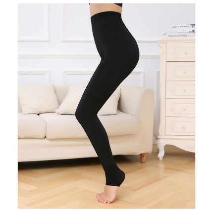 Autumn and Winter Warm Leggings Women Elastic Thick Thermal Legging Pants Fleece Lined Tights