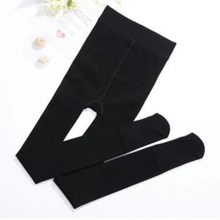 Autumn and Winter Warm Leggings Women Elastic Thick Thermal Legging Pants Fleece Lined Tights