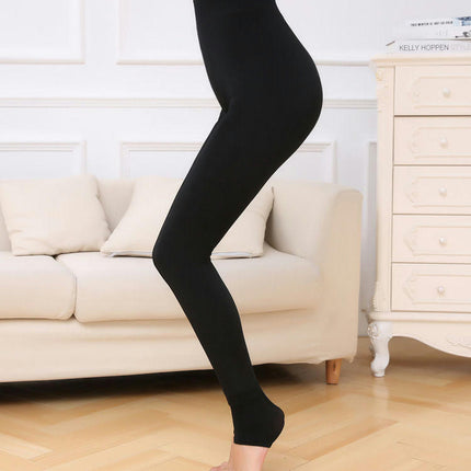 Fleece Lined Tights for Women-Leggings Opaque Warm Winter Pantyhose