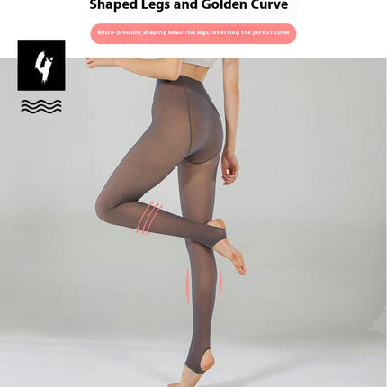 Fleece Lined Tights for Women-Leggings Opaque Warm Winter Pantyhose