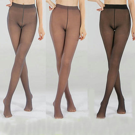 Fleece Lined Tights for Women-Leggings Opaque Warm Winter Pantyhose