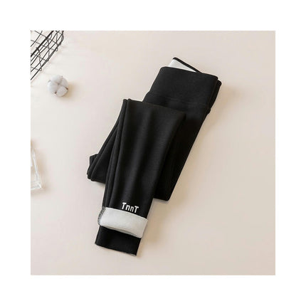 Lambskin Leggings Women Thickened Thread Tights Warm Pants Winter