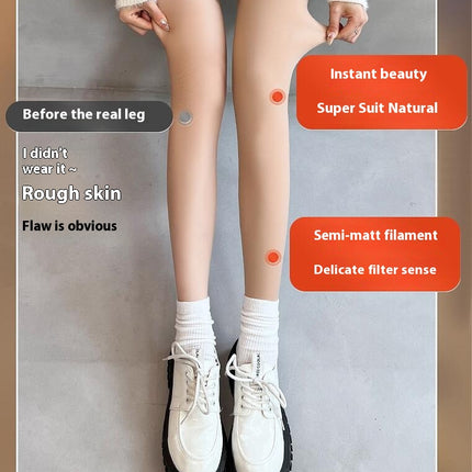 Womens Opaque High waist Fleece Lined Tights-Warm Winter Thermal Tights