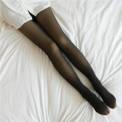 Women Fleece Lined Tights High Waisted Thermal Pantyhose Leggings Warm Tights for Winter