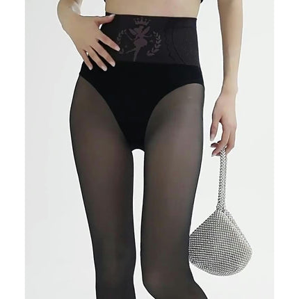 Women's Sheer High Waist Tights-with Support and Reinforced Toes Pantyhose