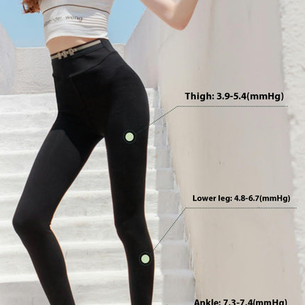 Women's Basic Full Length High Waist Fleece Lined Legging Step-on Pants