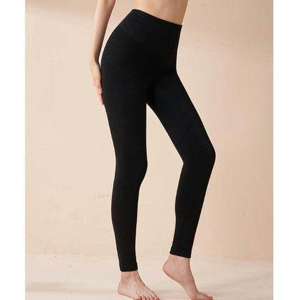 Fleece Lined Leggings Women-High Waist Yoga Pants Thermal Winter Workout Running Leggings