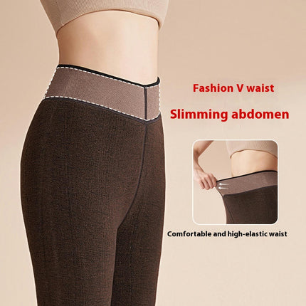 Women's Winter Fleece Lined Leggings Thermal High Waist Tummy Control Yoga Pan