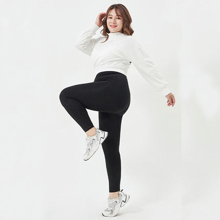 Women's Plus Size Control Top Tights Ultra-Soft Panty Hose Lined with Cashmere Leggings