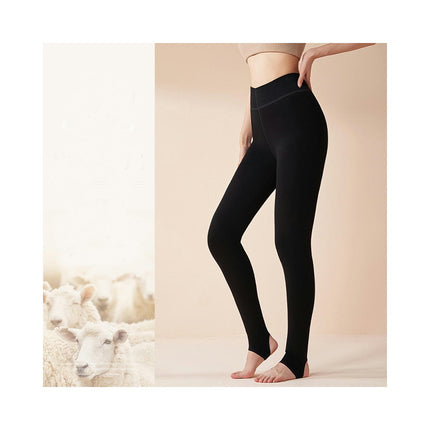 Women's Winter Leggings Wool Lined Opaque Warm Thickened Leggings