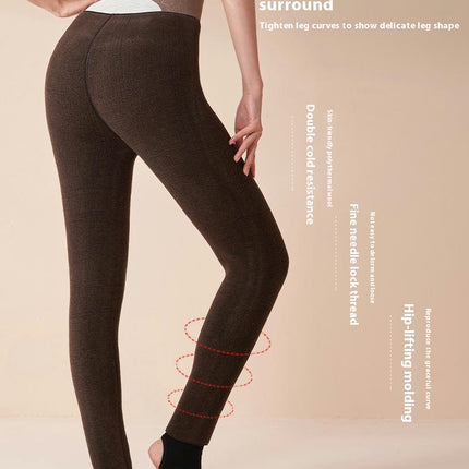 Women's Winter Leggings Wool Lined Opaque Warm Thickened Leggings