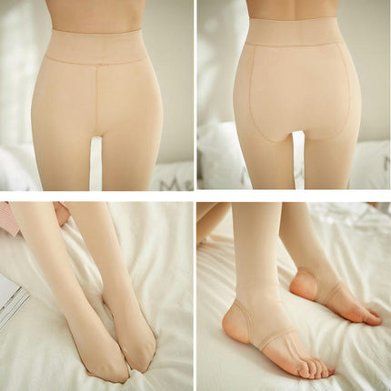 Thermal Tights Women Pantyhose Leggings Fleece Warm Tights for Women Winter-A2