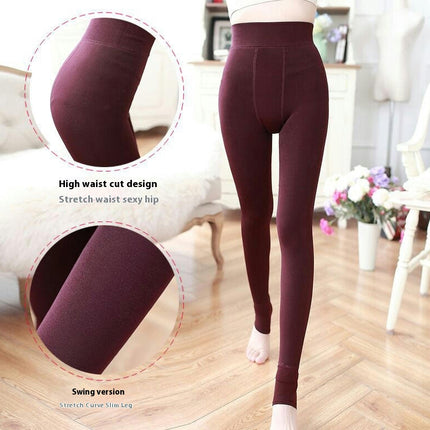 Women's Thick Lined Fleece Opaque Leggings - 200D High Waist Shaping Leggings