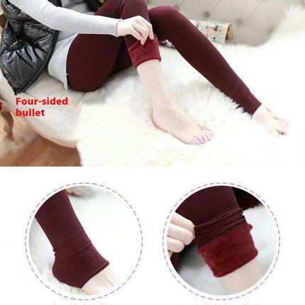 Women's Thick Lined Fleece Opaque Leggings - 200D High Waist Shaping Leggings