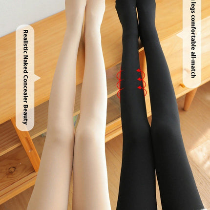 Women's Opaque Fleece Lined Leggings Thermal Pantyhose Leggings