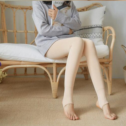 Fleece Lined Leggings Women High Waisted Leggings Winter Warm Tights