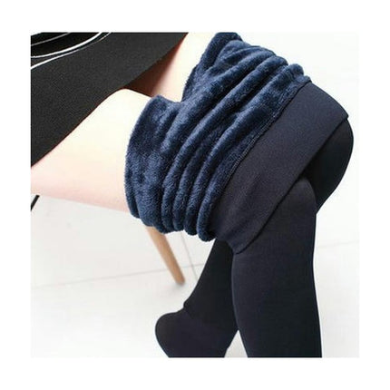 High Waisted Warm Fleece Lined Leggings Women Tights Thickened Step-On Leggings