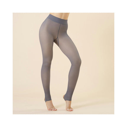 Women's Autumn and Winter Skin-Transparent Bottom Pants-Plush Gray Bare Leg Pantyhose