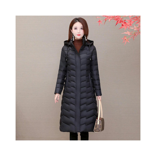 Women's Winter Down Jacket Long Puffer Hooded Outerwear Coat