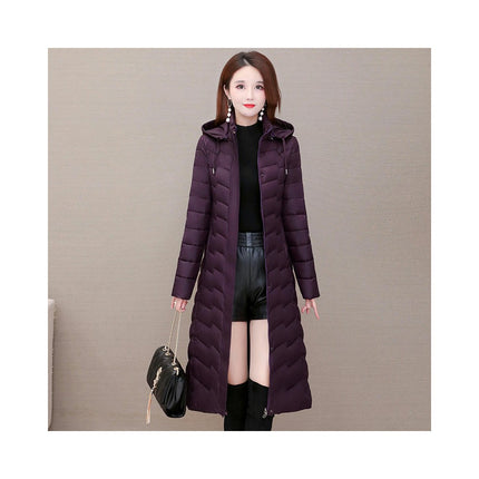 Women's Winter Down Jacket Long Puffer Hooded Outerwear Coat