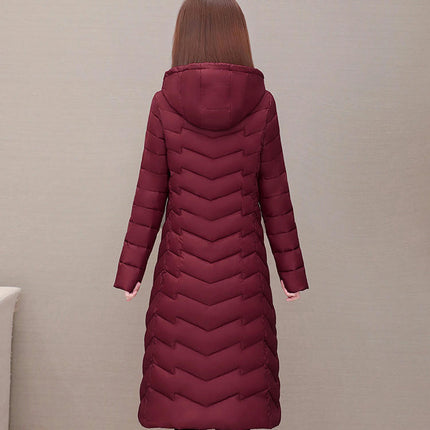 Women's Winter Down Jacket Long Puffer Hooded Outerwear Coat