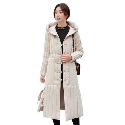 Women's Winter Thicken Puffer Jacket Outwear Hooded Long Down Coat