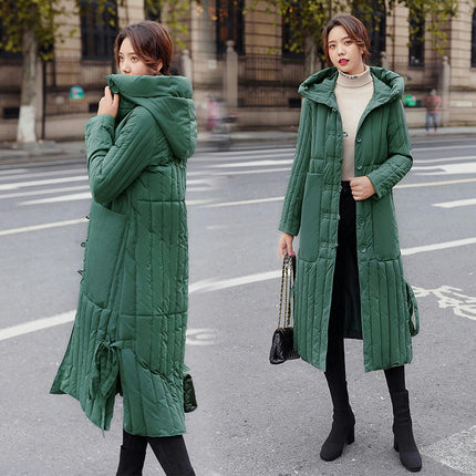 Women's Winter Thicken Puffer Jacket Outwear Hooded Long Down Coat