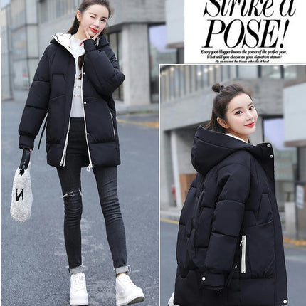 Women's Warm Winter Coat Puffer Padded Jacket Outwear with Hood