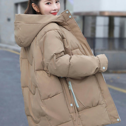 Women's Warm Winter Coat Puffer Padded Jacket Outwear with Hood